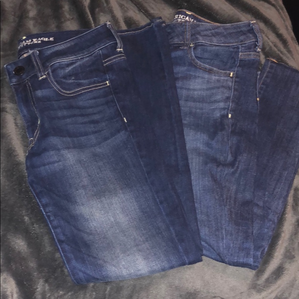 american eagle jean set